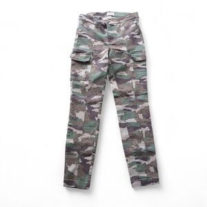 J. Crew Mid Rise Straight Leg Camo Cargo Pants Women's 26